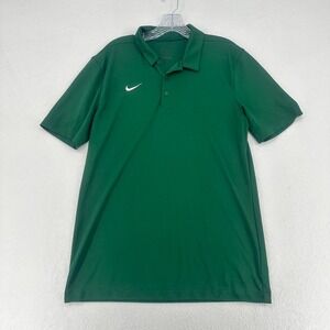 Nike Dri-FIT Green‎ Polo Shirt Short Sleeve Athletic Golf Size Medium